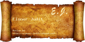 Eisner Judit névjegykártya
